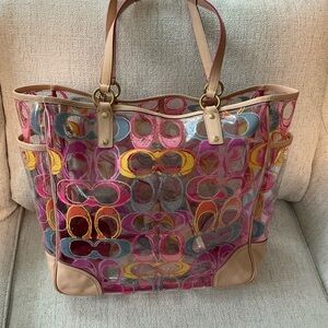 Coach Multicolor Signature Tote